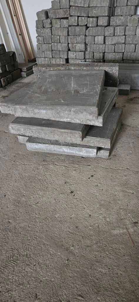 6x 60x40 betontegels, Ophalen, Gebruikt, Beton, Terrastegels