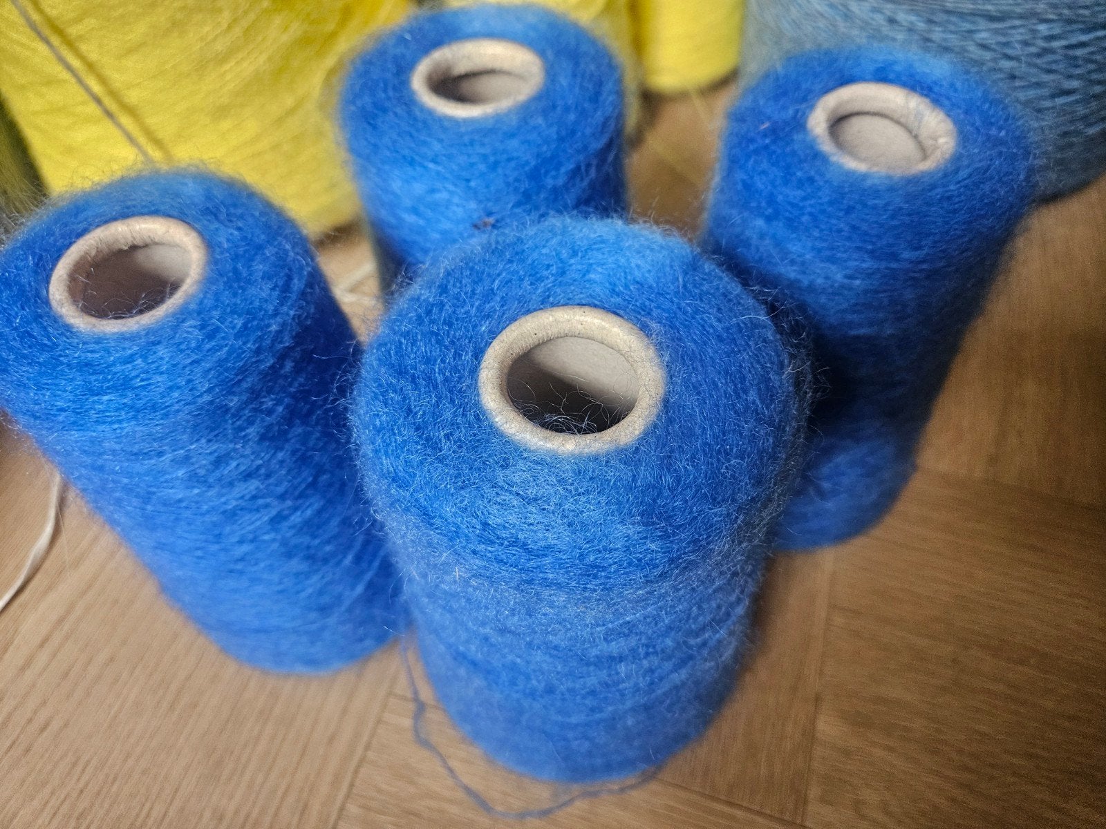 Superzachte kid mohair blauw, Ophalen of Verzenden