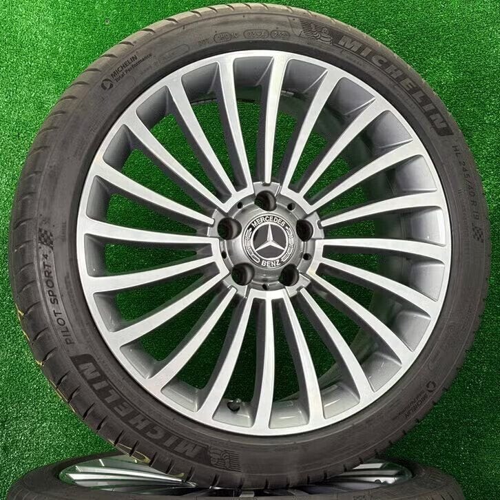 Originele 19 inch Mercedes velgen met banden SL R231, 19 inch, Gebruikt, 275 mm, Banden en Velgen