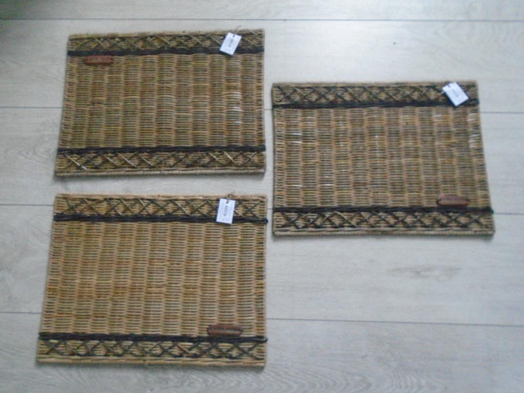 3X Riviera Maison Rattan Placemat Onderzetter Nieuw, Verzenden, Nieuw, Bord