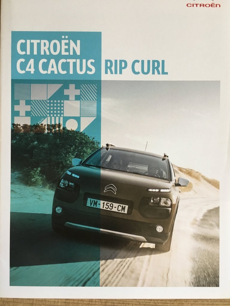 3x Citroen C4 + C4 Cactus Rip Curl + VTS brochures folders, Ophalen of Verzenden, Zo goed als nieuw, Citroën