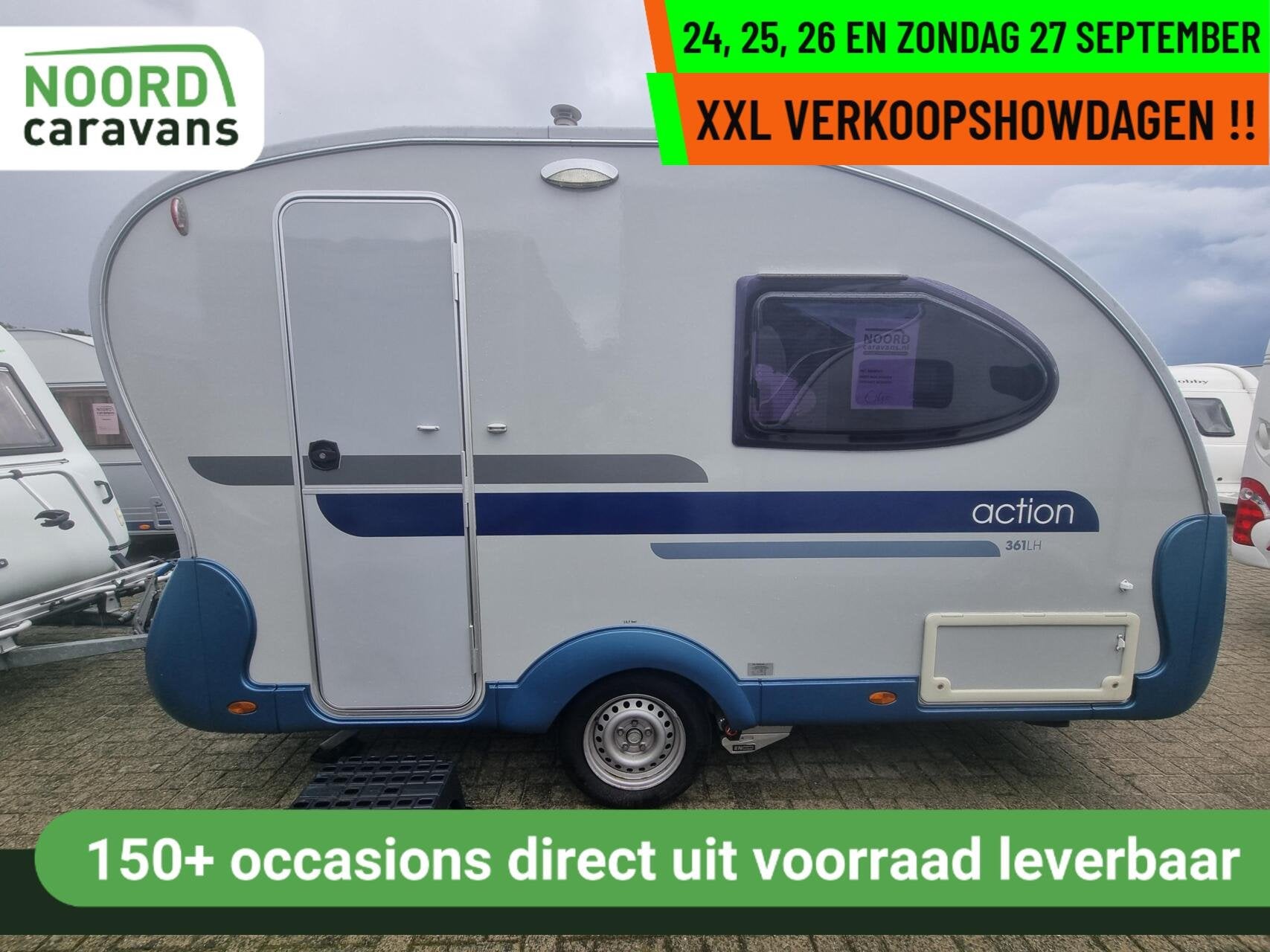 Adria ACTION - XXL VERKOOPSHOW 24,25,26 & 27 SEPT. 10-17 UUR, Caravans en Kamperen, Tot en met 2, Bedrijf, 750 - 1000 kg, Adria