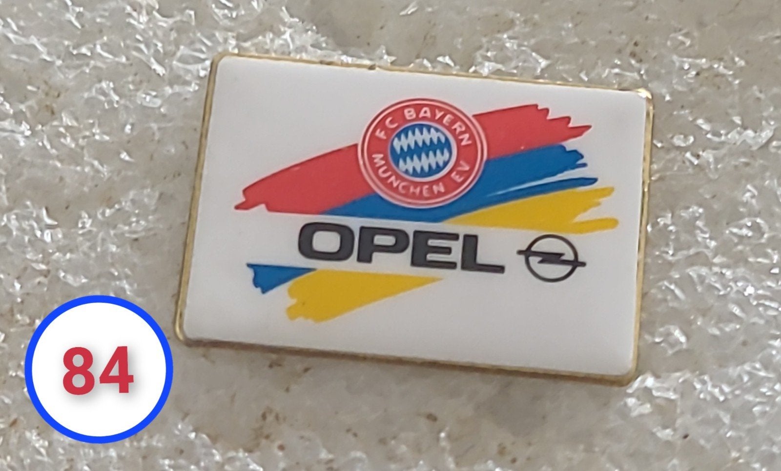 Vintage FC Bayern München Opel Pin Speldje, Verzenden
