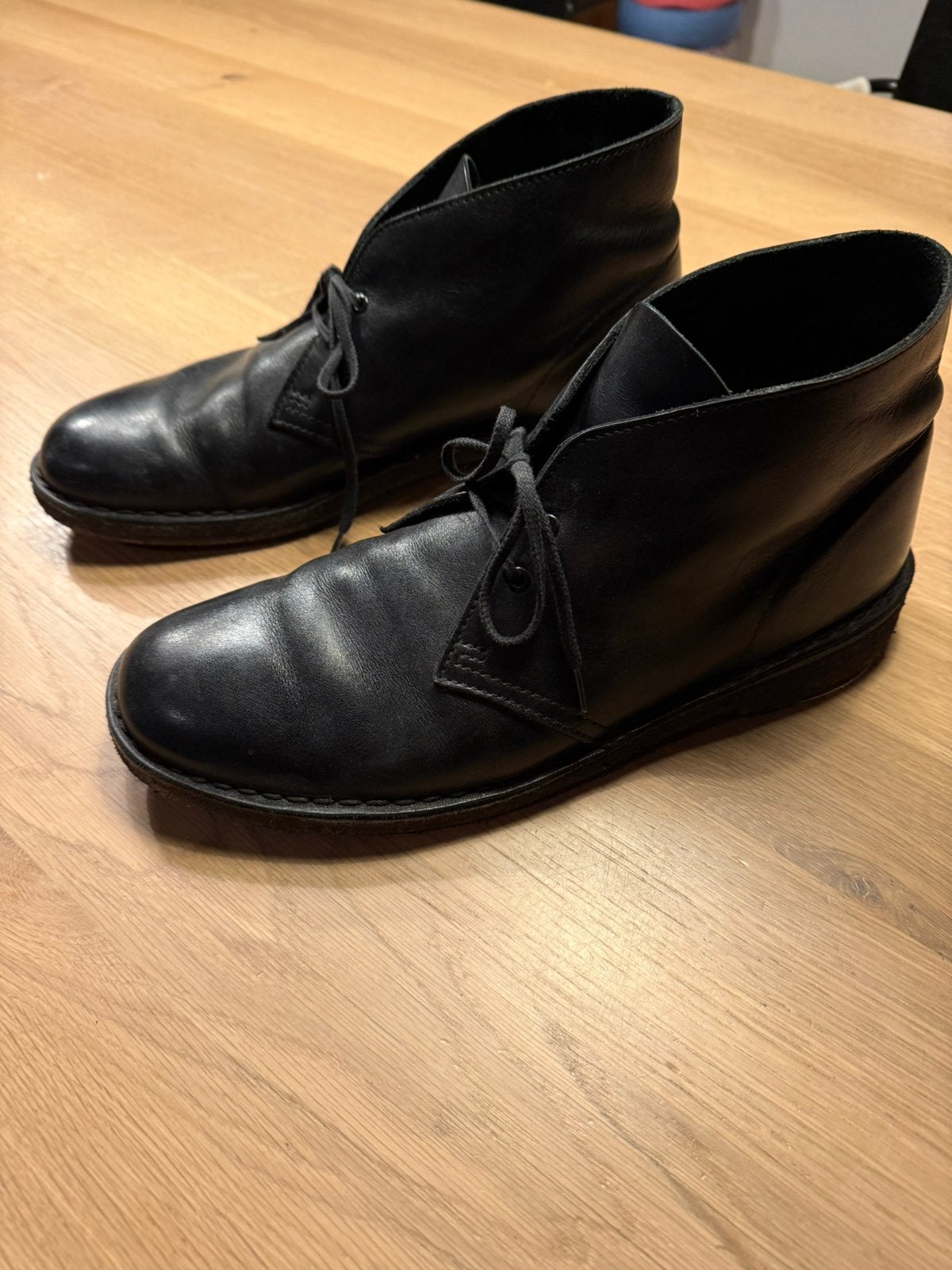 Clark Original Schoenen - Zwart Leer - Maat 44, Ophalen of Verzenden, Zwart
