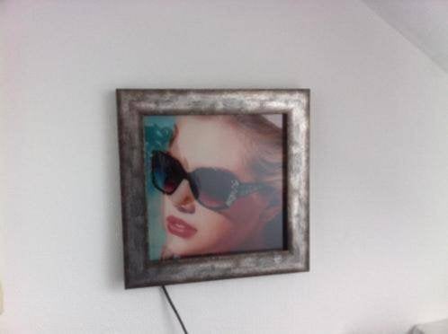 Fotolijst Afm. ca 40x40 cm, foto afbeelding is wisselbaar., 40 cm, Overige typen, Met sierrand, Ophalen of Verzenden