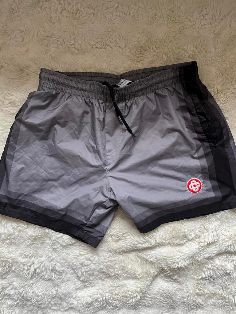 Casablanca Tennis Club Swimshorts - Grijs/Zwart Size:M, Fitness, Maat 48/50 (M), Ophalen of Verzenden, Zo goed als nieuw