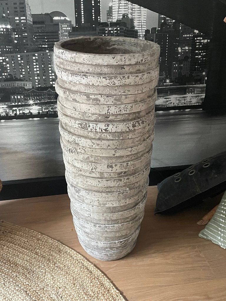 plantenpot binnen, Tuin en Terras, Bloembakken en Plantenbakken, Ophalen, Kunststof, Rond, Zo goed als nieuw
