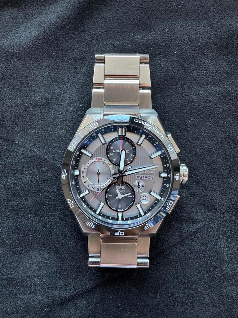 Seiko Astron GPS Solar Chronograaf Horloge, Ophalen, Polshorloge, Overige materialen, Zo goed als nieuw