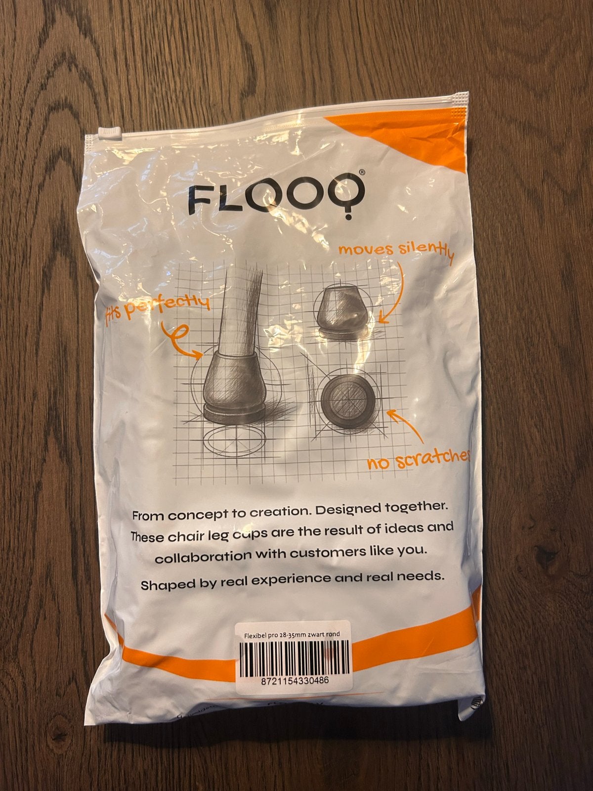 Flooq Flexibel Pro NIEUW!  Rond 28-35mm - 16 Stuks, Huis en Inrichting, Stoelen, Kunststof, Zwart, Nieuw, Ophalen of Verzenden