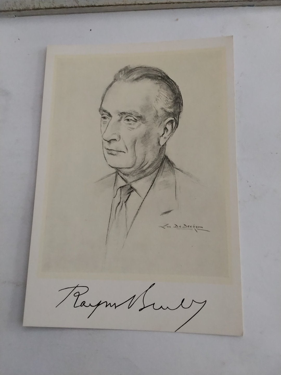 Portret R. Brulez - Zeldzame Prent/Foto, Ophalen of Verzenden