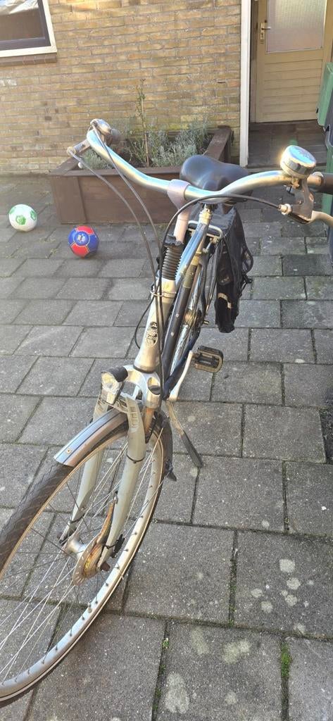 Gazelle fiets met versnellingen en fietstassen, Fietsen en Brommers, Ophalen, Versnellingen, Gazelle, 53 tot 56 cm
