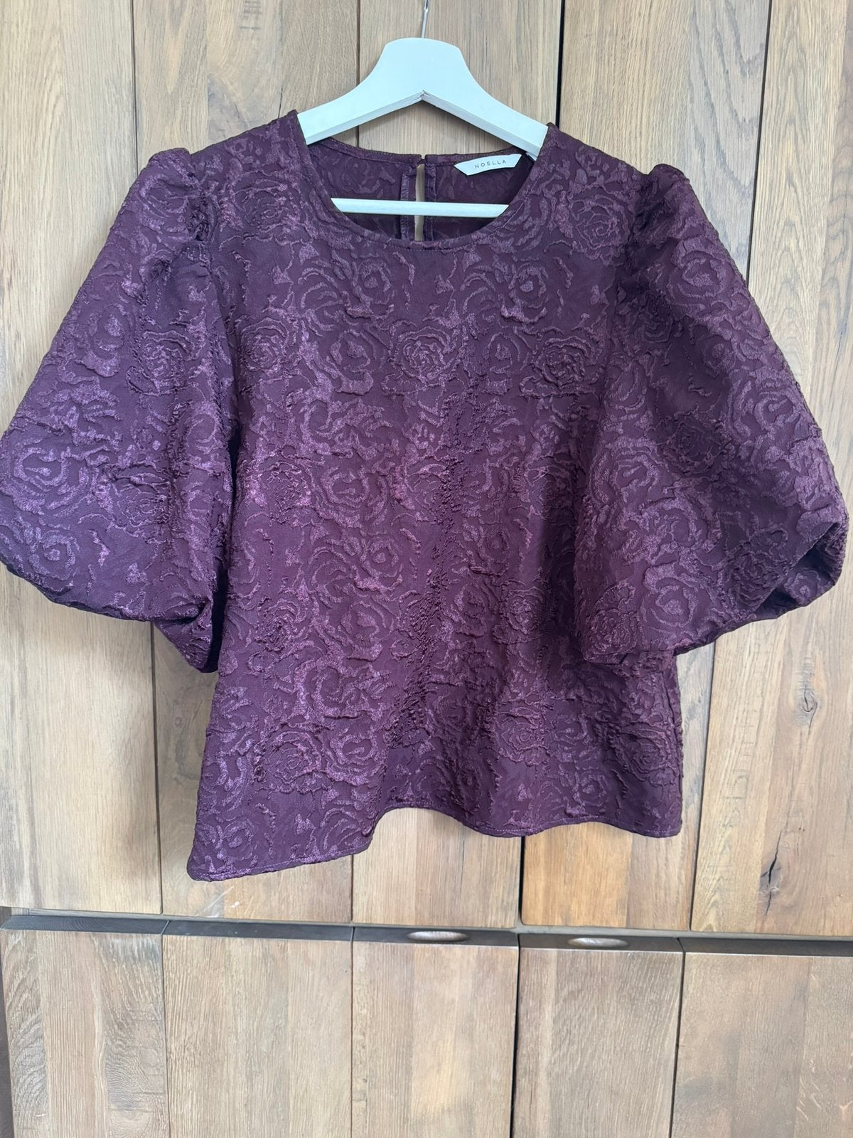 Noella top XL bordeaux, Kleding | Dames, Blouses en Tunieken, Zo goed als nieuw, Maat 46/48 (XL) of groter, Rood, Ophalen of Verzenden