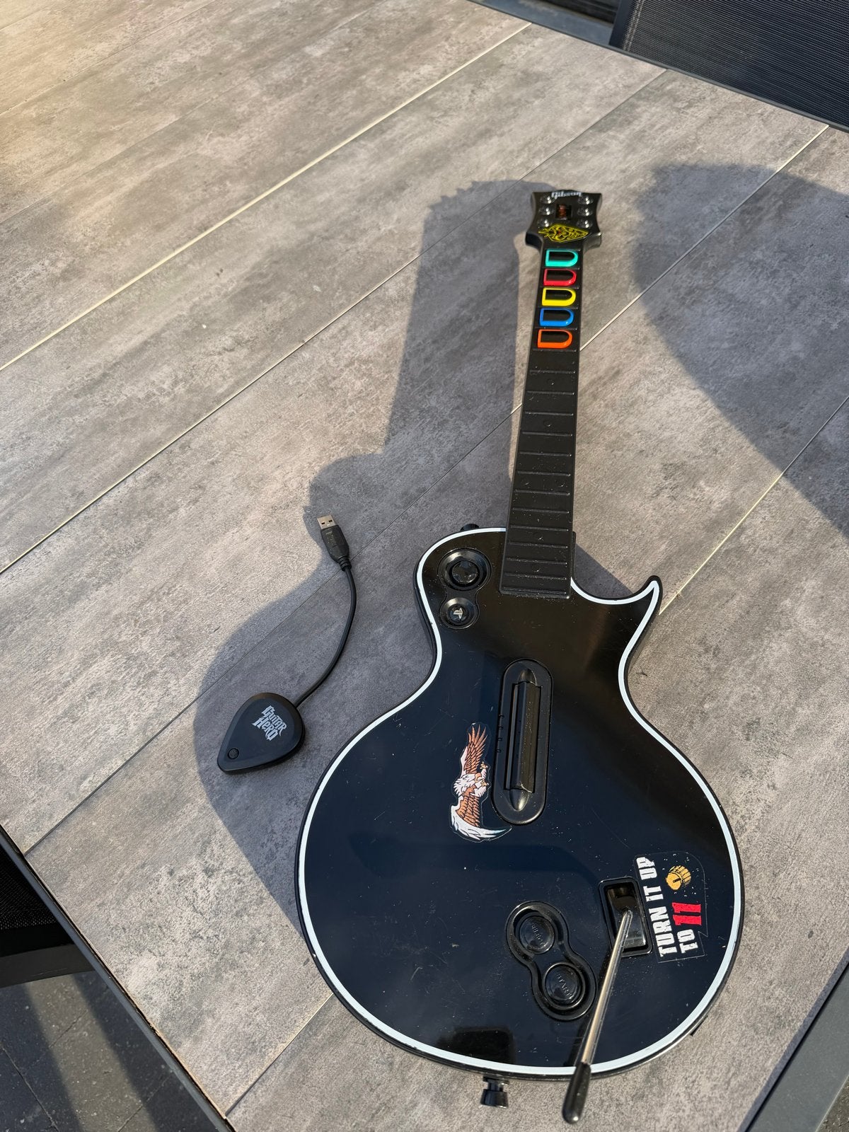 Guitar Hero gitaar, Spelcomputers en Games, Ophalen, Gebruikt, Overige typen, Overige merken