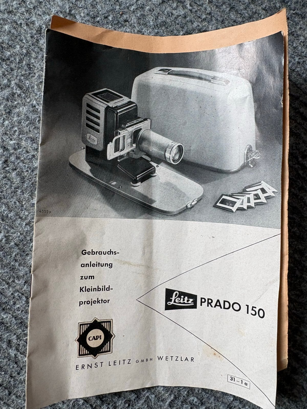 Leitz Prado 150 diaprojector - Inclusief koffer en handleidi, Ophalen, Gebruikt