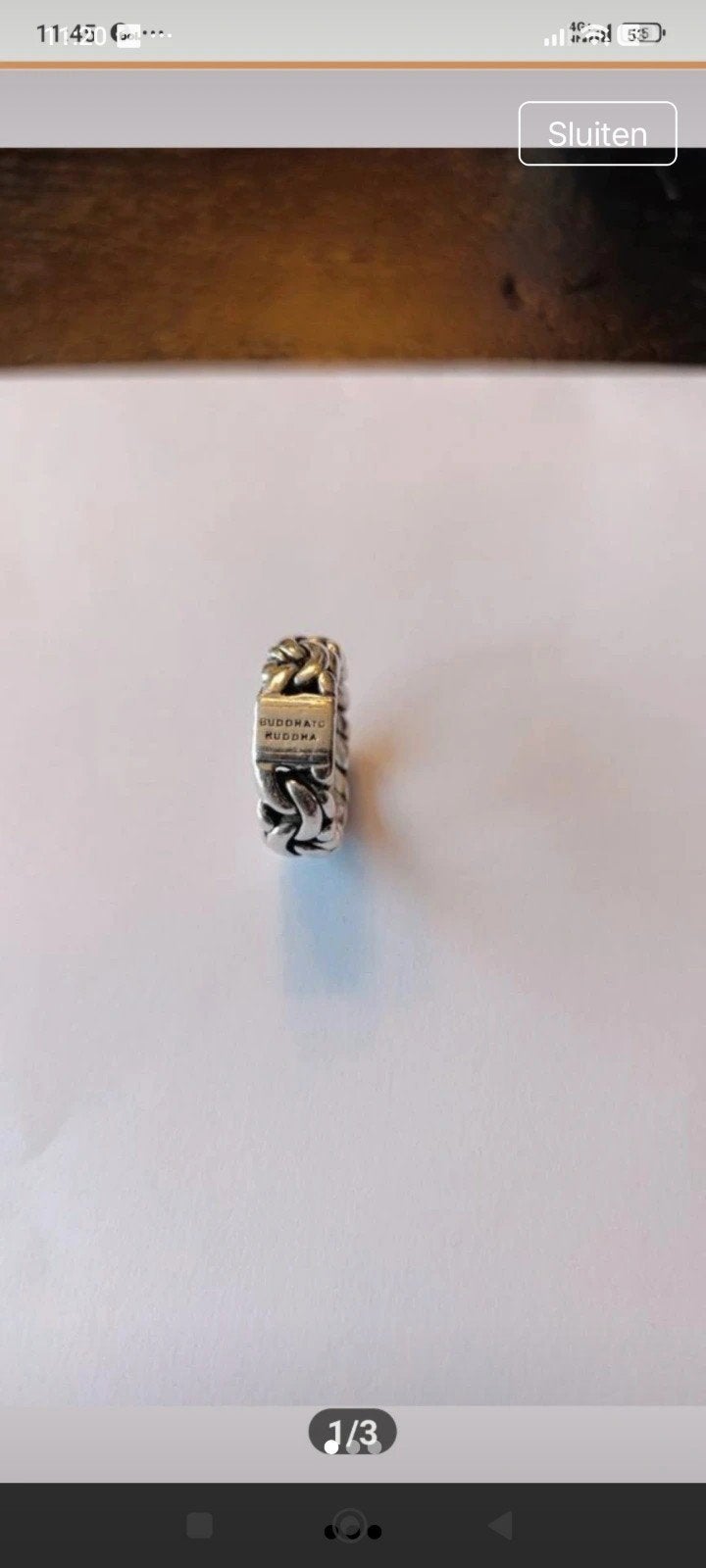Buddha to Buddha Michelle ring maat 18, Ophalen of Verzenden