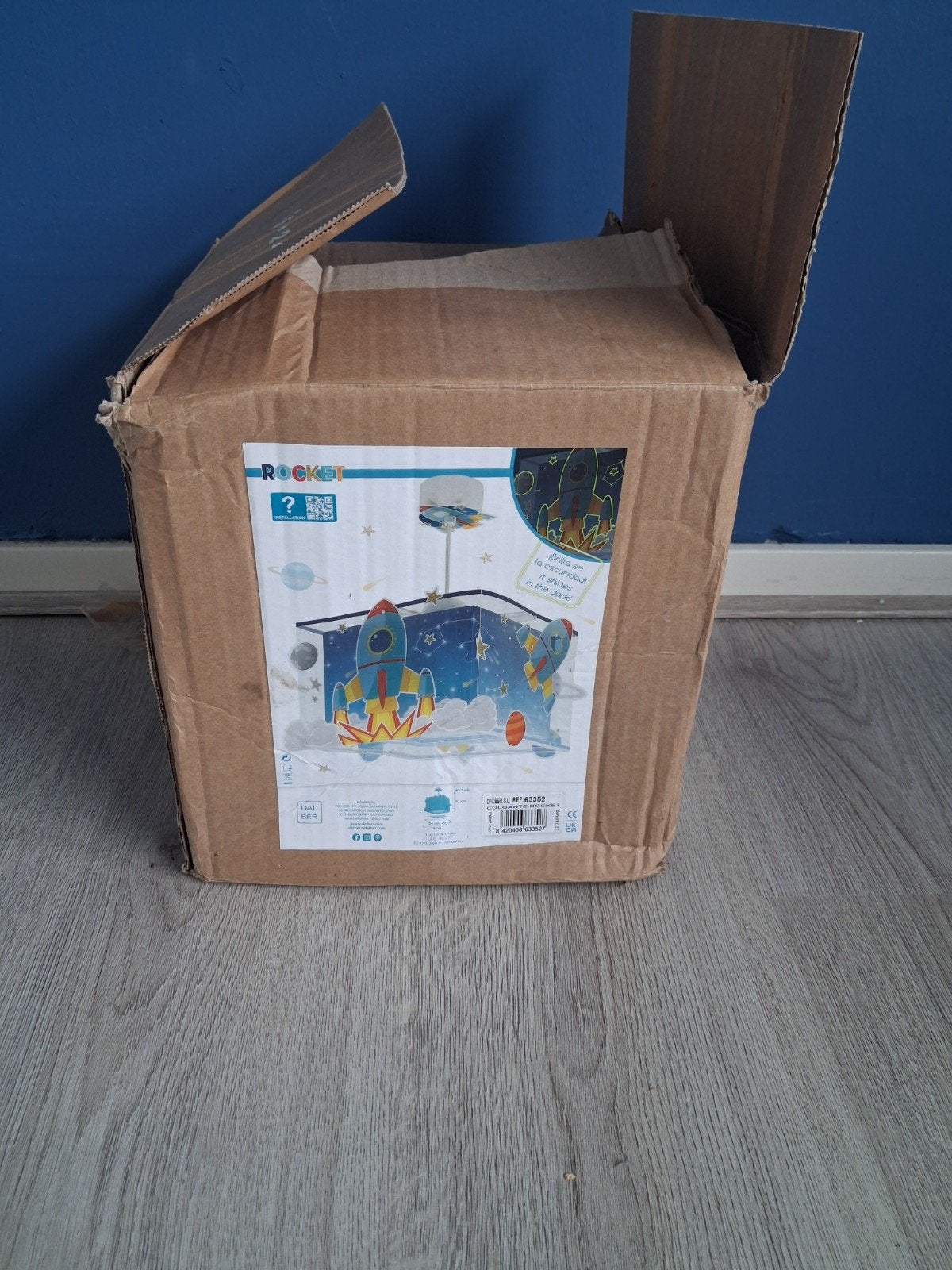Leuke raket lamp voor kinderkamer, in goede staat, Ophalen, Kunststof, Gebruikt, Ruimte, Kinderkamer, Raket