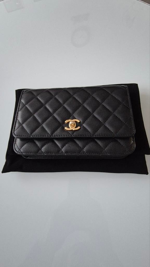 Wallet  (WOC) Zwart, Ophalen of Verzenden, Zo goed als nieuw, Zwart, Overige typen