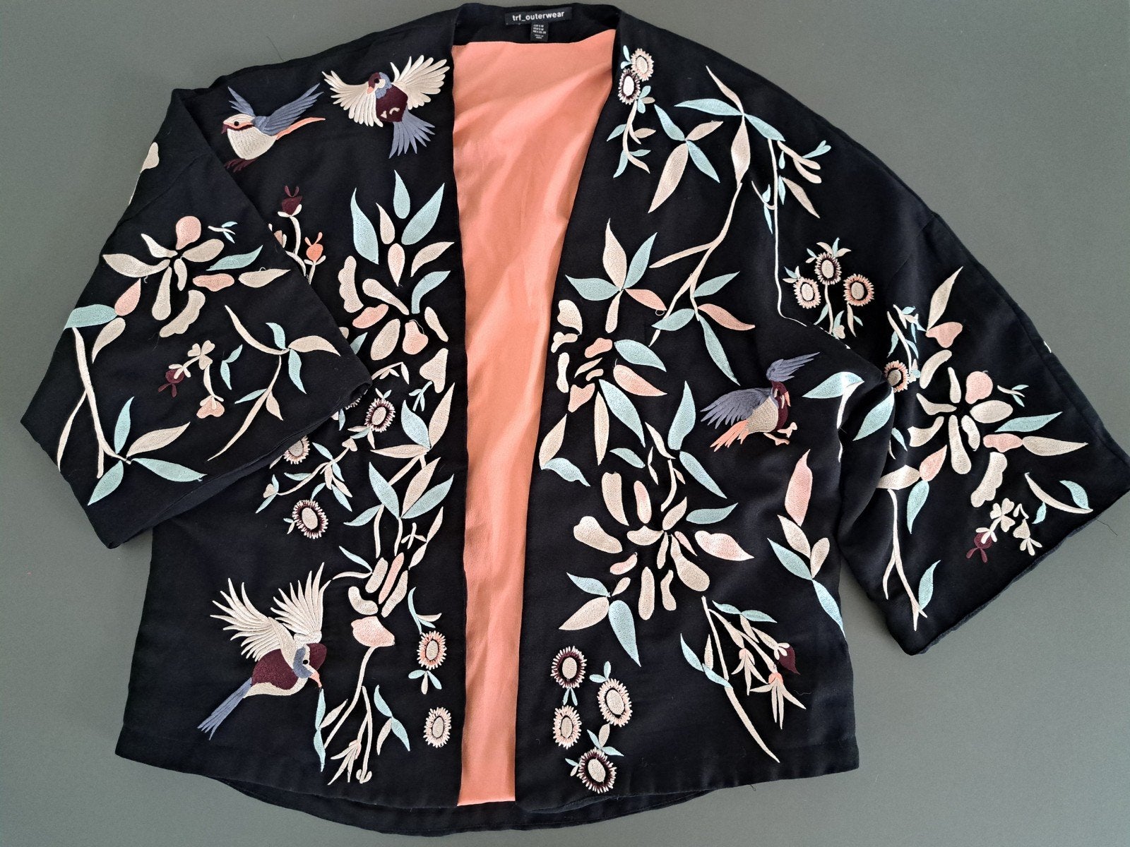 prachtige nieuwe japanse kimono maat s/m trf zara, Maat 38/40 (M), Zwart, Nieuw, Ophalen of Verzenden