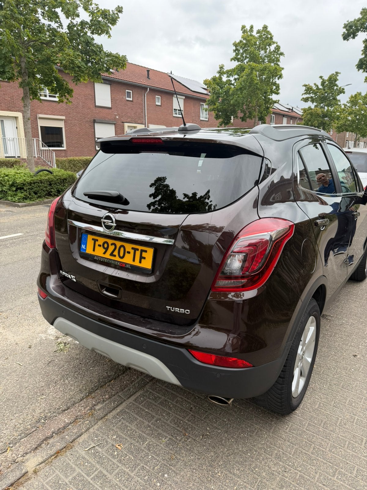 Opel MokkaX 1.4 Turbo 140pk Aut 2017 Bruin, Auto's, 15 km/l, Zwart, Bruin, Leder en Stof
