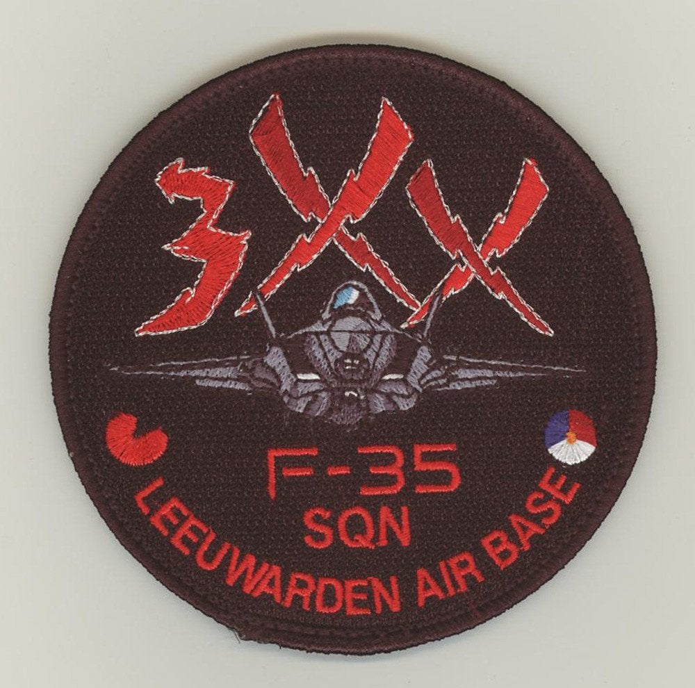KLu luchtmacht patch 322 / 3XX F-35 squadron Leeuwarden, Ophalen of Verzenden, Luchtmacht, Nederland, Embleem of Badge