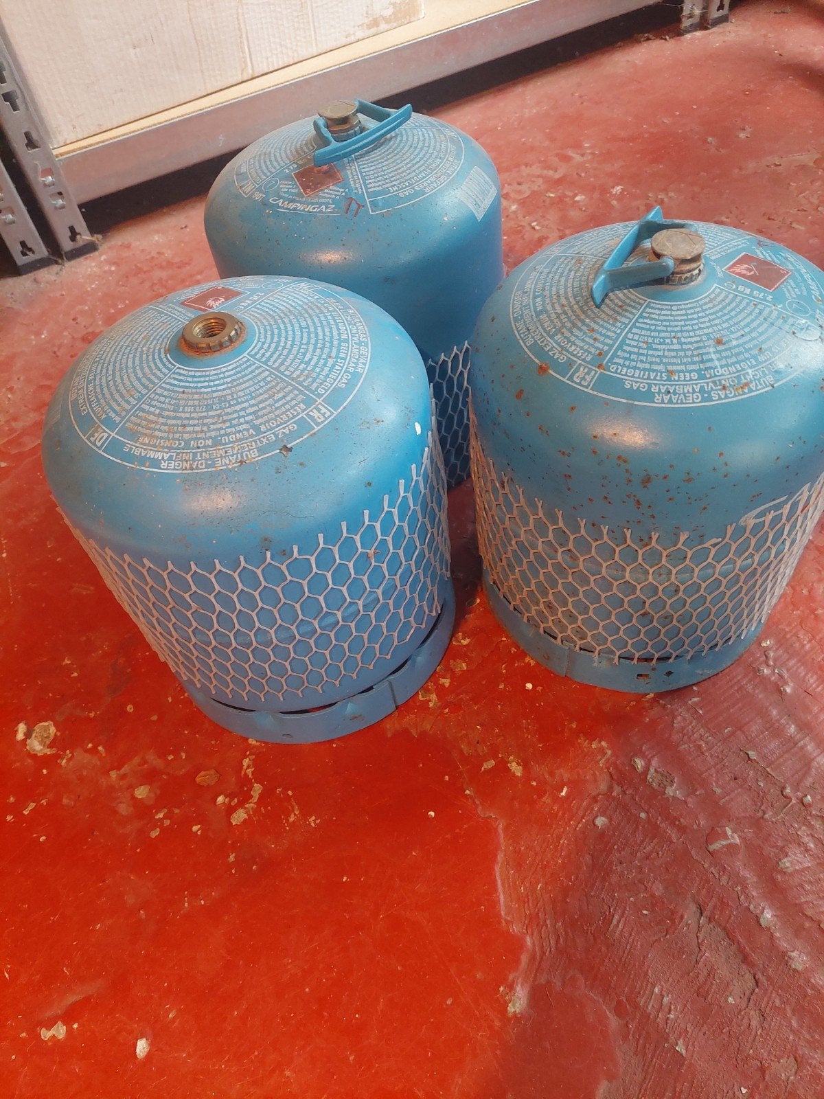 Campingaz gasflessen (3 stuks) 709, Ophalen, Gebruikt