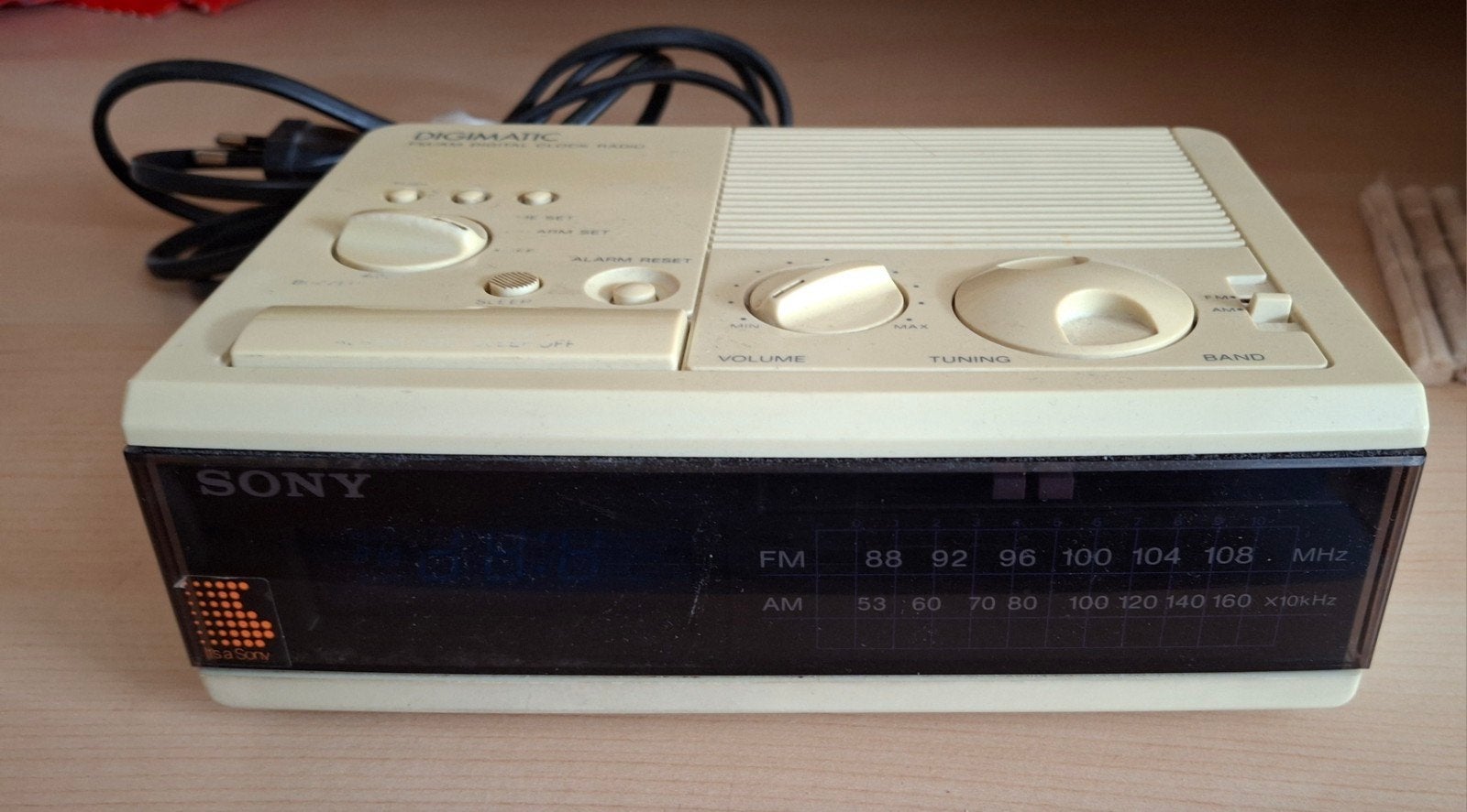 Sony FM/AM Digitale wekkerradio- Vintage Sony, Ophalen of Verzenden