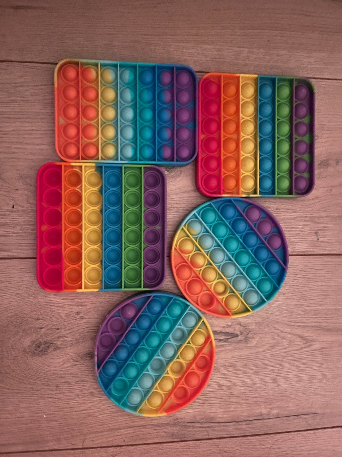Pop It Fidget Speelgoed Set - Regenboog Kleuren, Kinderen en Baby's, Ophalen of Verzenden, Gebruikt, Jongen of Meisje
