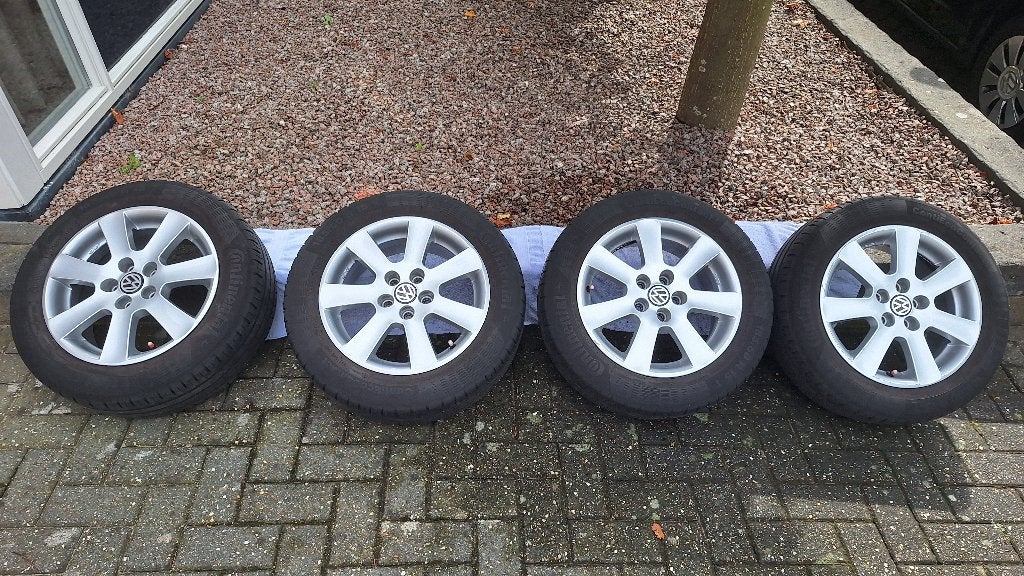Velgen 15 inch Borbet, zomerbanden, Volkswagen, Ophalen, Gebruikt, Volkswagen