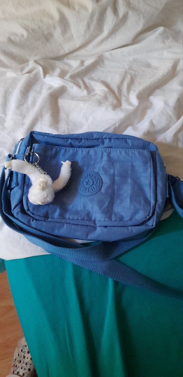 Mooi blauwe kipling  crossover tas, Ophalen of Verzenden, Zo goed als nieuw, Blauw, Schoudertasje