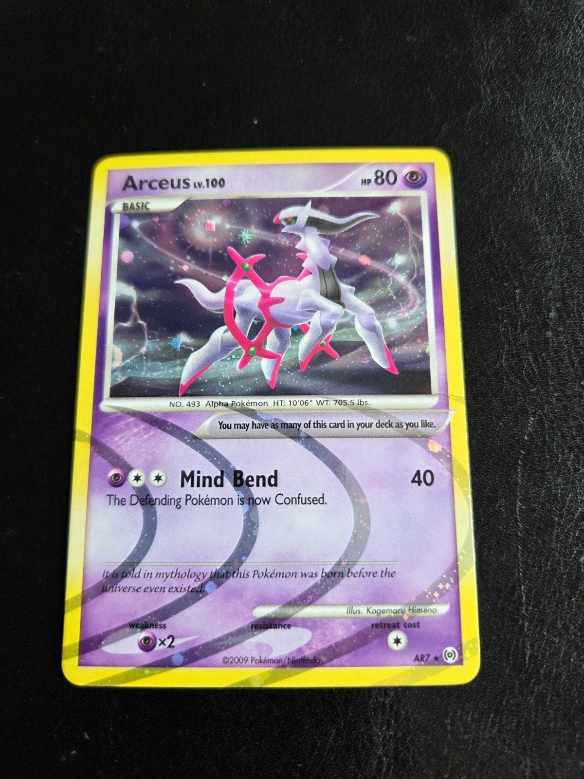 Arceus LV.100 Pokémon kaart - Mind Bend, Ophalen of Verzenden, Gebruikt, Losse kaart