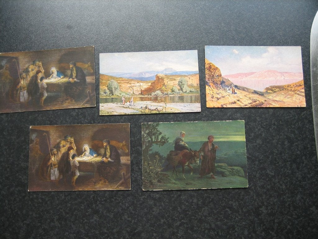 RELIGIE 5 ansichtkaarten voor de Missie, Verzamelen, Ansichtkaarten | Themakaarten, Ophalen of Verzenden, Voor 1920, Overige thema's