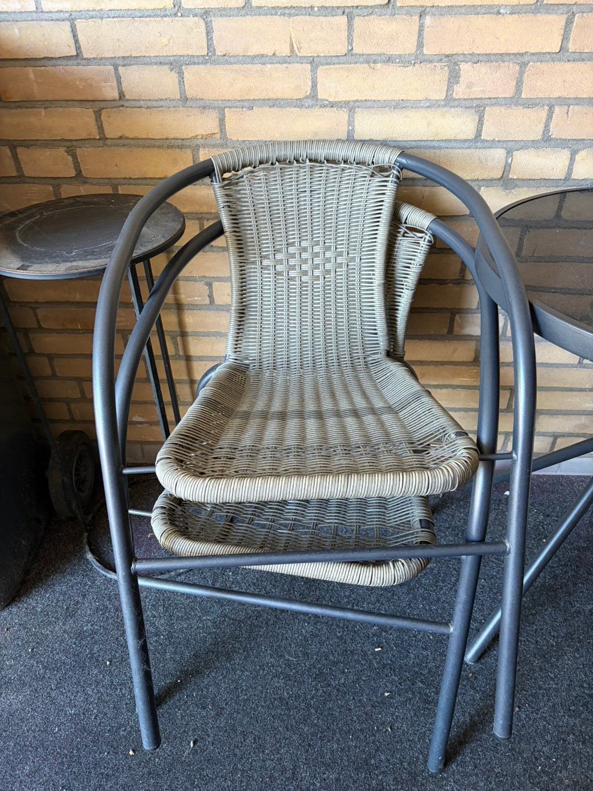 Bistro setje/ balkon set, Tuin en Terras, Tuinstoelen, Ophalen, Zo goed als nieuw