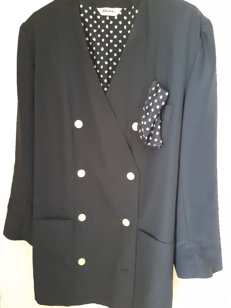 Dunne blauwe blazer, Blauw, Maat 42/44 (L), Ophalen of Verzenden, Jasje