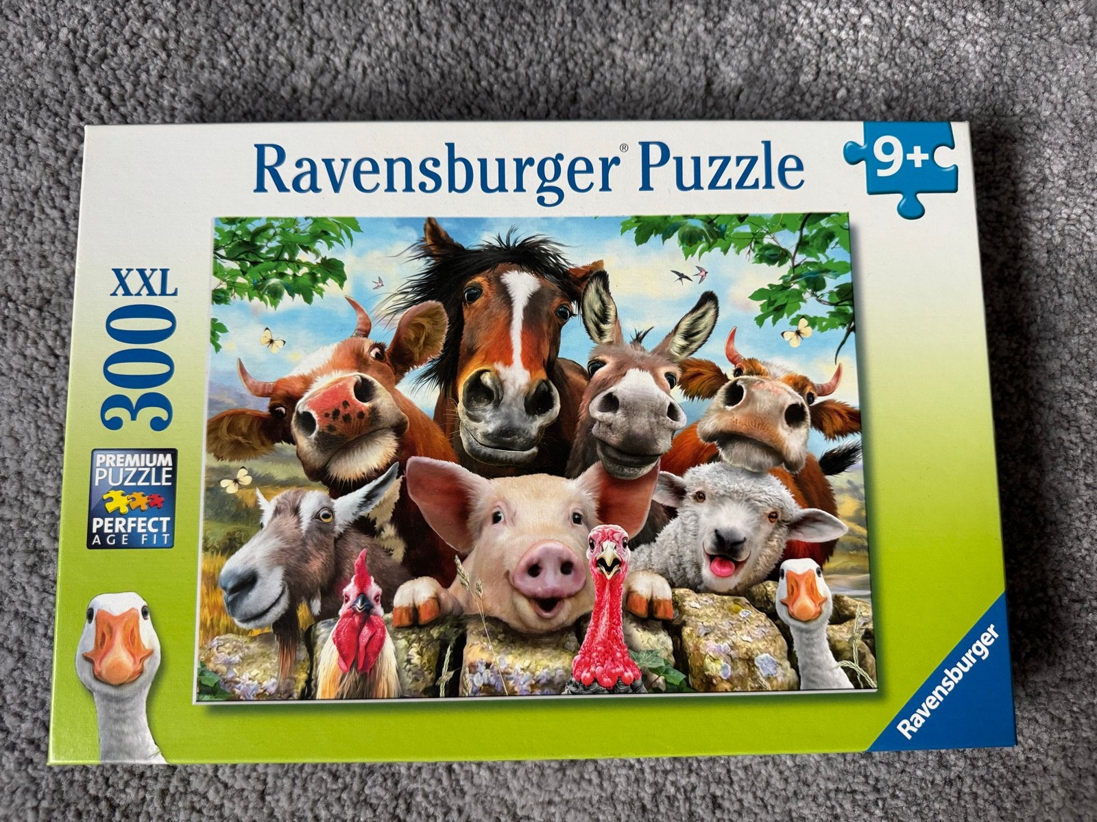 Ravensburger Legpuzzel XXL 300 stukjes - Boerderijdieren, Ophalen of Verzenden, Minder dan 500 stukjes, Zo goed als nieuw, Legpuzzel