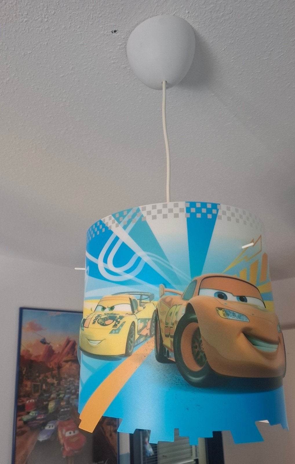Cars hanglamp voor kinderkamer, Kunststof, Gebruikt, Minder dan 50 cm, Ophalen
