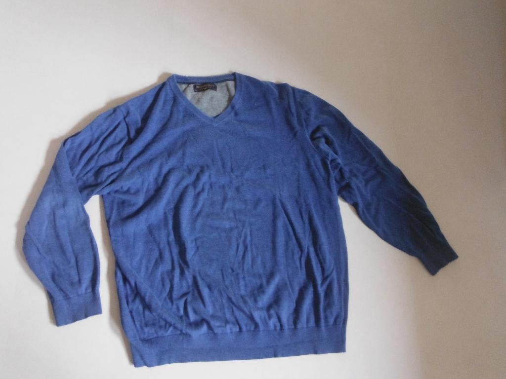 blauwe trui met V-hals Brighton Blue, mt XL, Kleding | Heren, Maat 56/58 (XL), Zo goed als nieuw, Brighton Blue, Verzenden