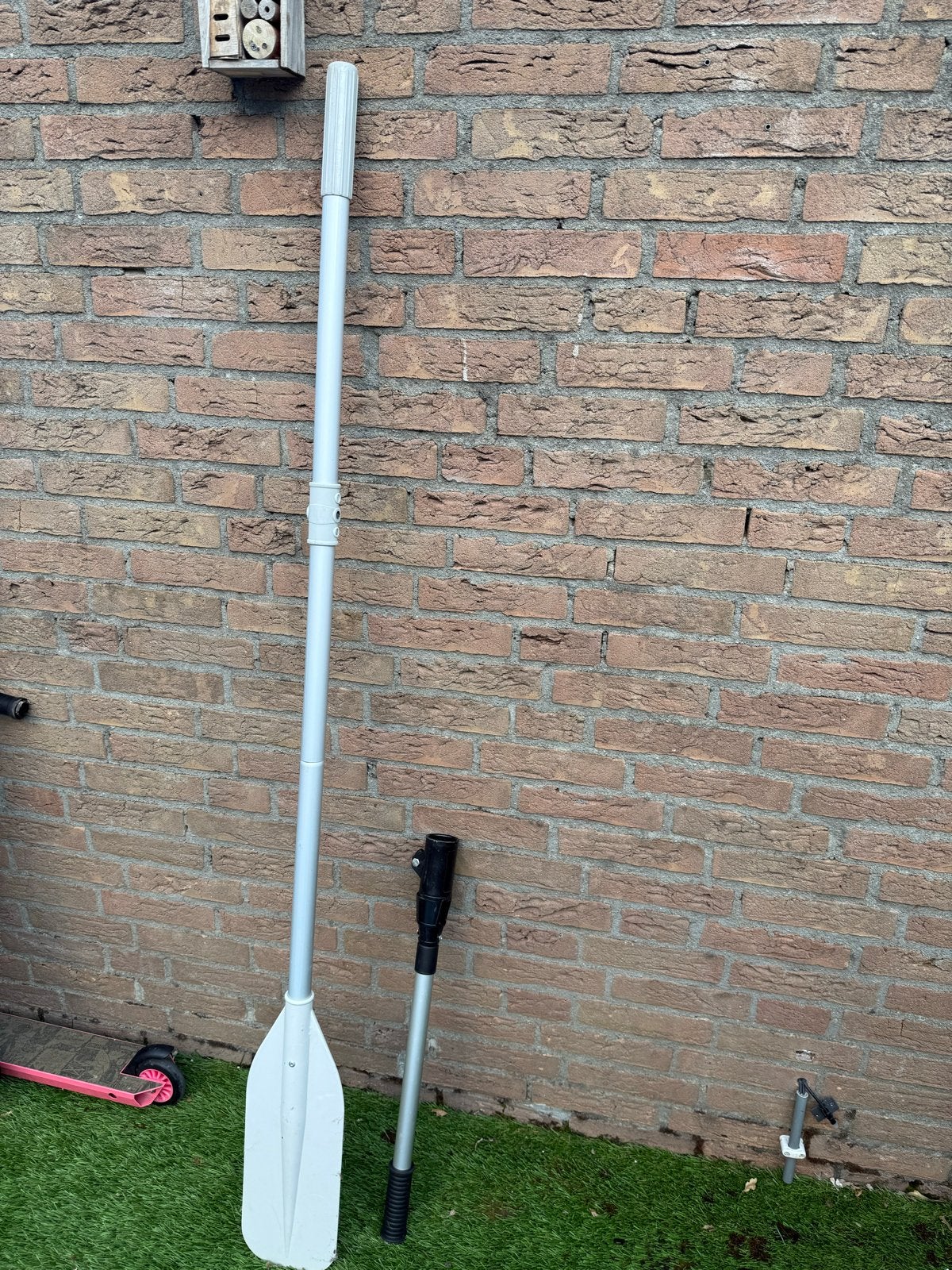 Peddel voor rubberboot, Ophalen, Gebruikt, Enkelbladige peddel