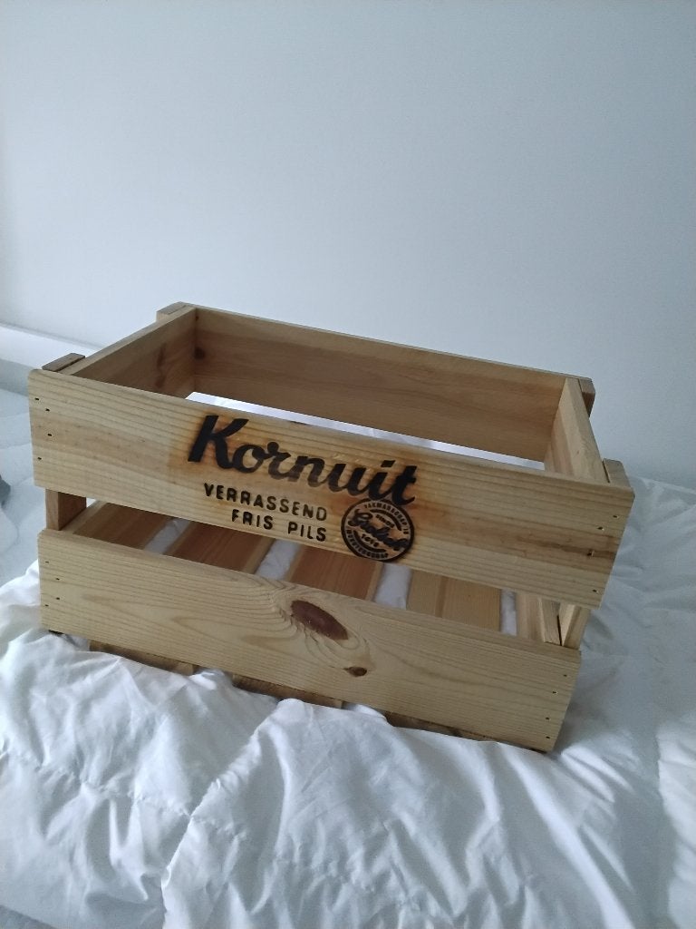 Grolsch nieuw houten kornuit krat, Ophalen of Verzenden, Nieuw, Flesje(s), Grolsch