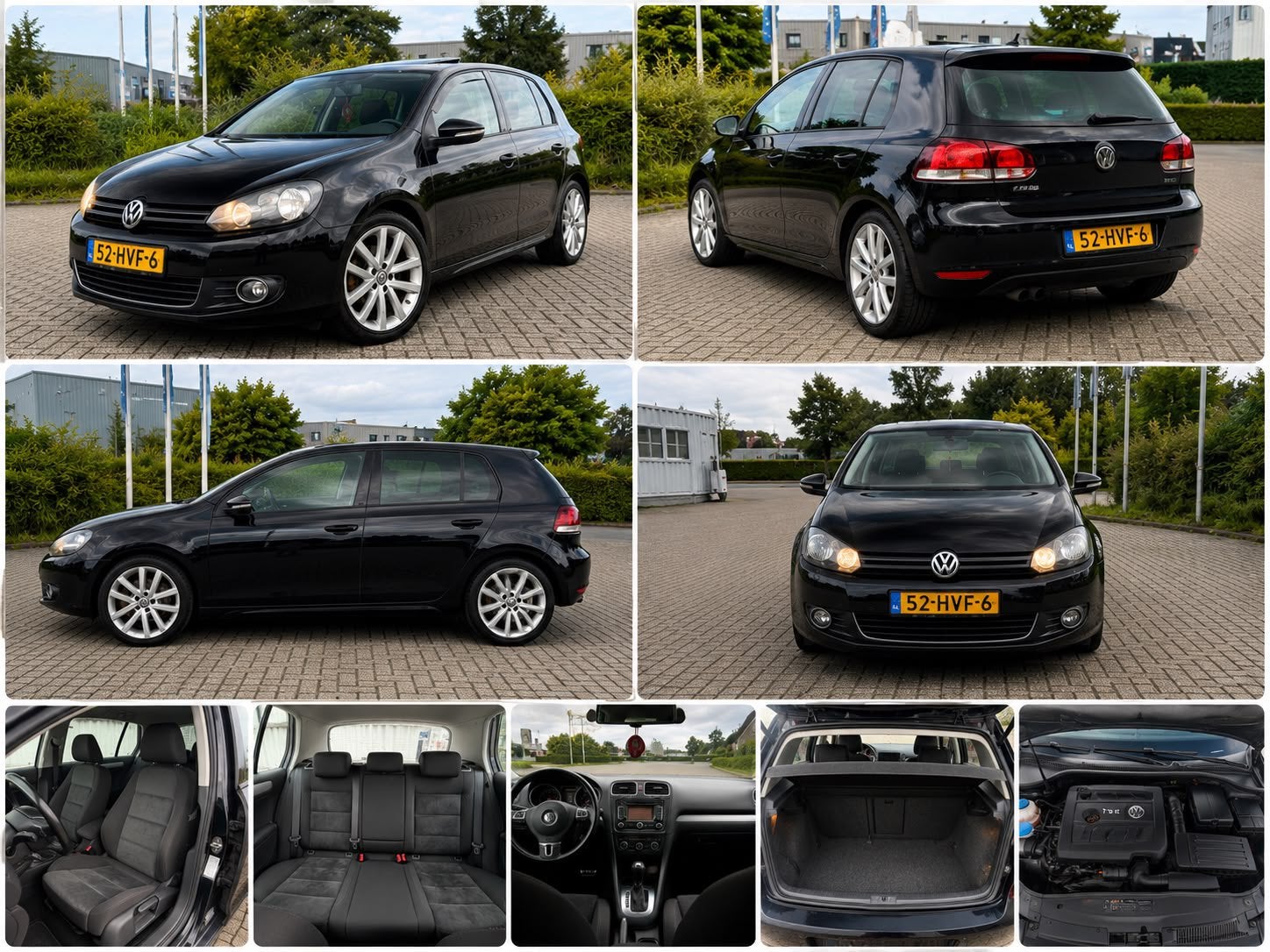 Volkswagen Golf  VI 1.4 TSI 118KW DSG 2009 Highline Zwart, 680 kg, 4 cilinders, Zwart, Origineel Nederlands