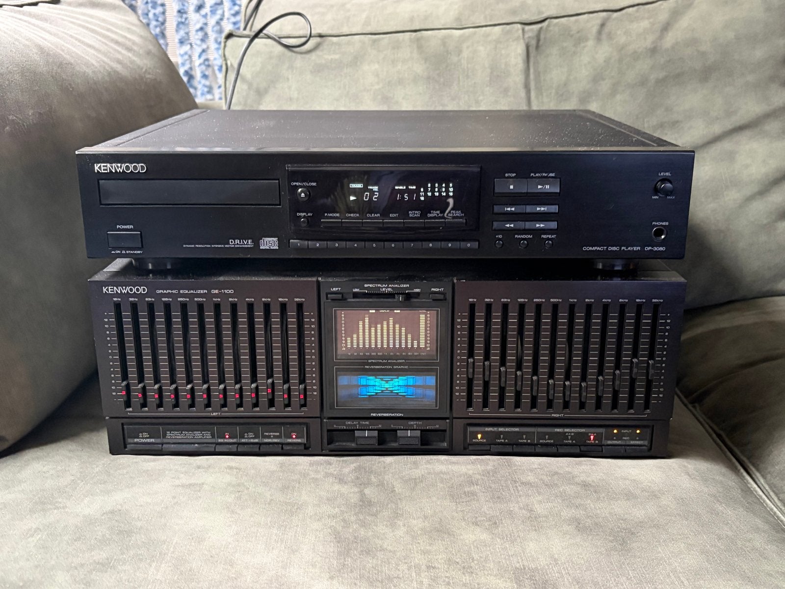 Kenwood GE-1100 Grafische Equalizer - Must-have!, Overige merken, Gebruikt, Ophalen of Verzenden, Minder dan 60 watt