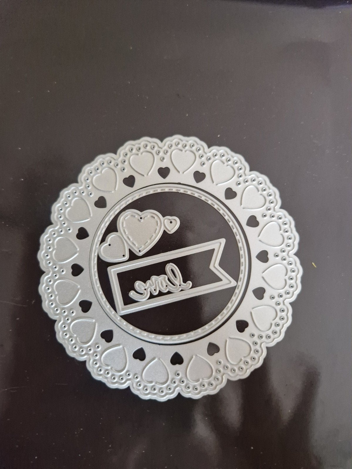 Snijmal rond met hartjes, 10 cm doorsnee, Ophalen of Verzenden, Nieuw