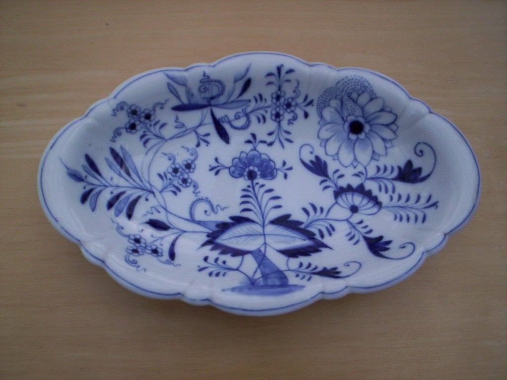 Zwiebelmuster, serveerschaal, Ophalen of Verzenden