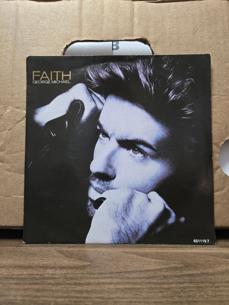 George Michael - Faith, Cd's en Dvd's, Vinyl Singles, Zo goed als nieuw, Beschermende buitenhoes, Fotohoes, Single, 1980 - 1989