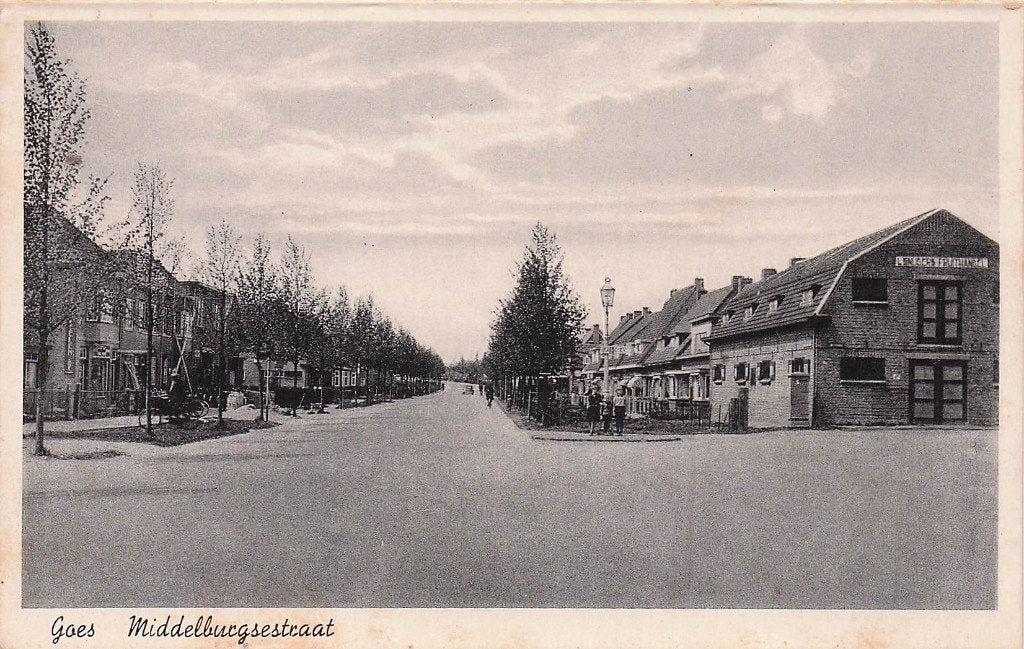 Goes - Middelburgsestraat (oudje), Ophalen of Verzenden, 1920 tot 1940, Ongelopen, Zeeland