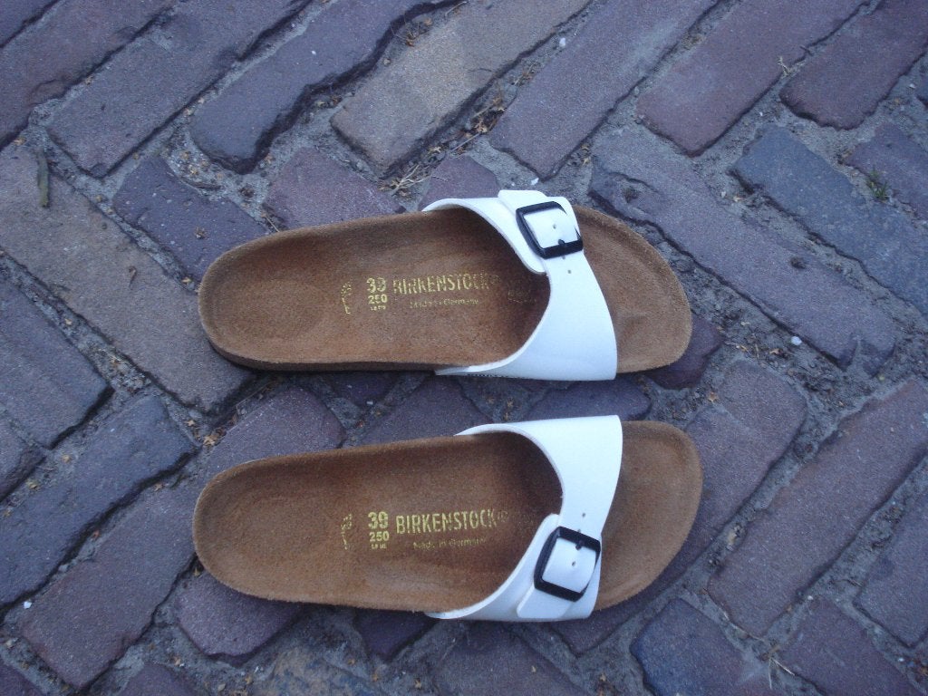 BIRKENSTOCK MADRID WIT 39 NU GRATIS VERZENDING PER POST, Slippers, Verzenden, Wit, Nieuw