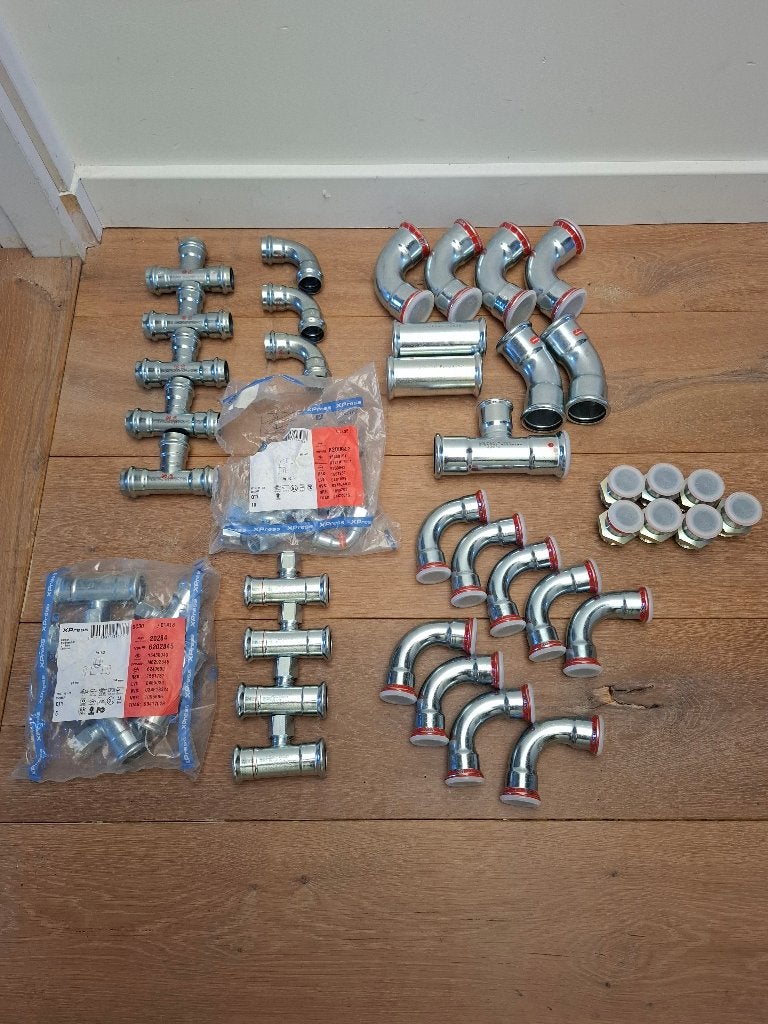Perskoppelingen - Viega/VSH XPress/Bonfix/Geberit - NIEUW, Verzenden, Nieuw, IJzer
