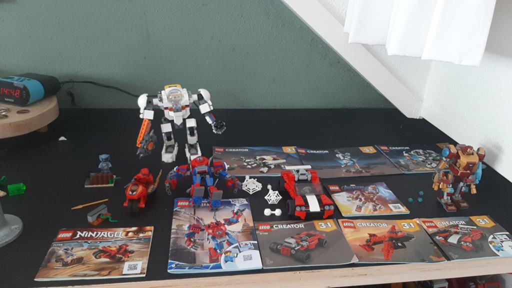 LEGO Creator, Ninjago en Marvel sets met handleidingen, Kinderen en Baby's, Speelgoed | Bouwstenen, Gebruikt, Overige merken, Ophalen of Verzenden