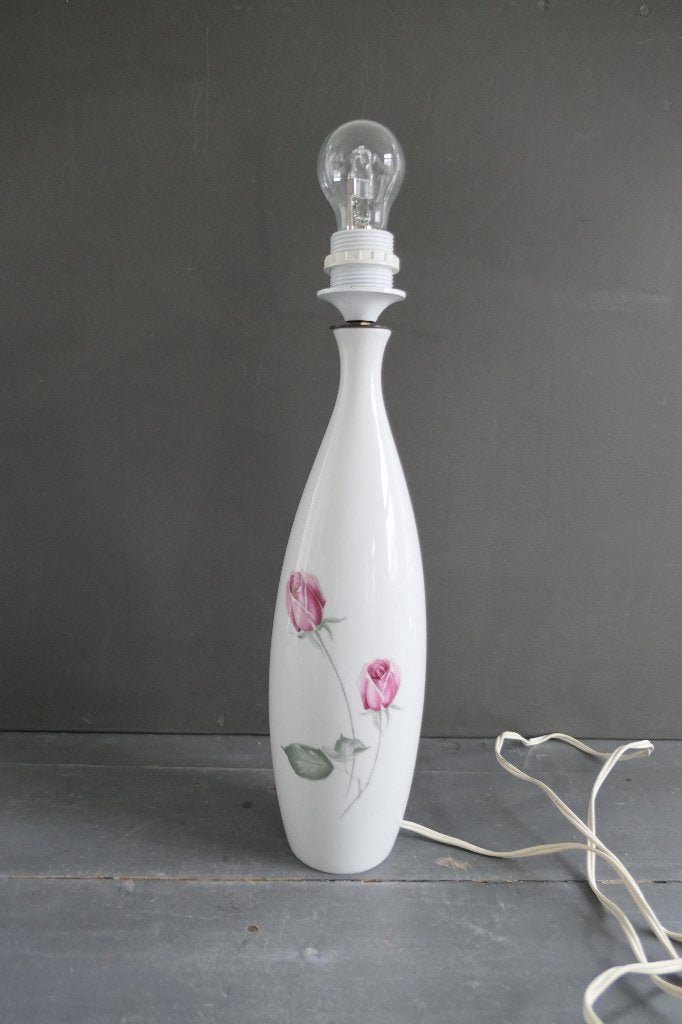 Vintage Hutschenreuther Selb L.H.S. tafellamp lamp porselein, Verzenden, Zo goed als nieuw, Steen/keramiek, Vintage