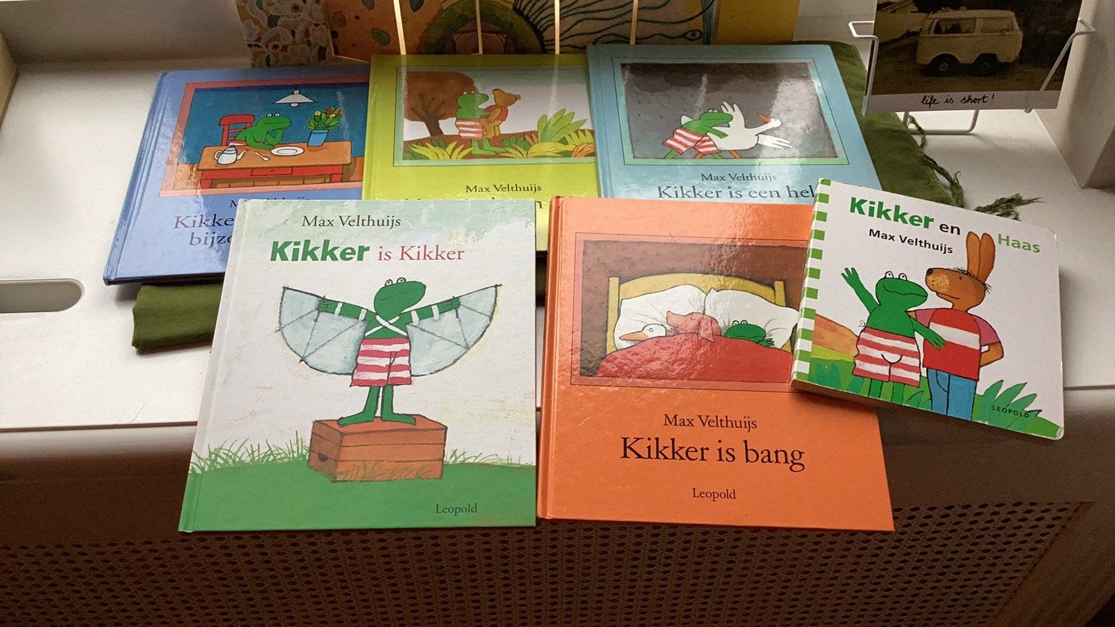6x Max Velhuis. Kikker is kikker, kikker is bang, …… en haas, Ophalen of Verzenden, Zo goed als nieuw, Max Velthuijs, Prentenboek