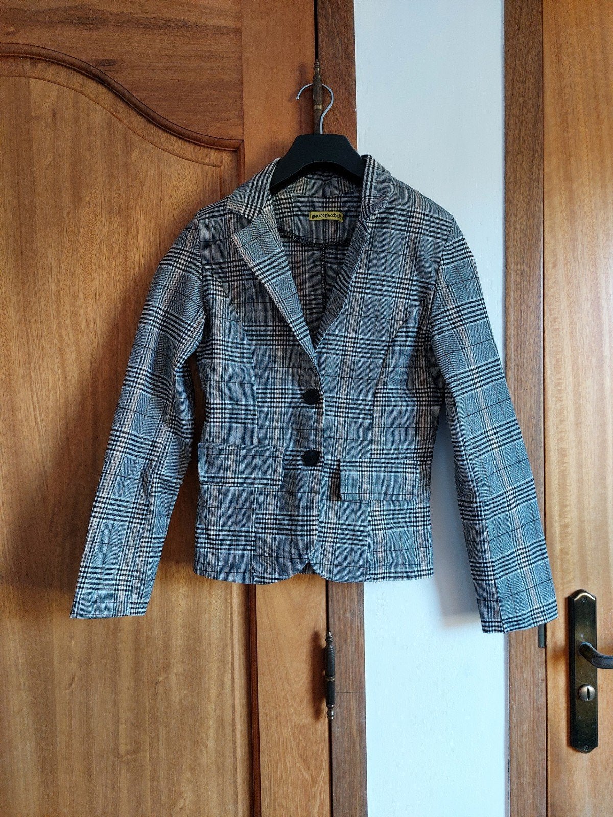 Blazer met schoudervull8ng, Ophalen of Verzenden, Jasje, Maat 36 (S), Grijs